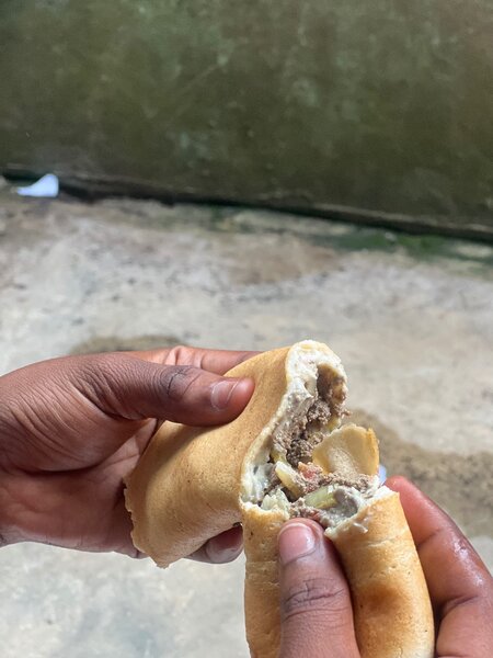 Délicieux crepe de viande