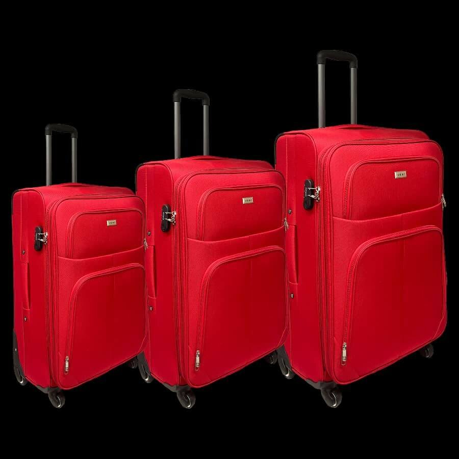 Lot de 3 Valises en tissus solide pour voyages et affaires 
