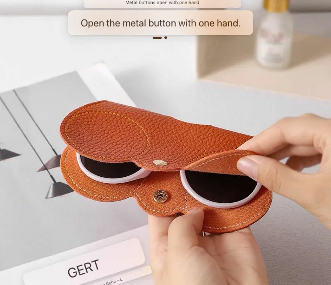 Stylish Leather Glasses Case