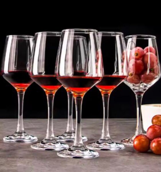6pcs Crystal Wine Glass Set | Gift Set Box
