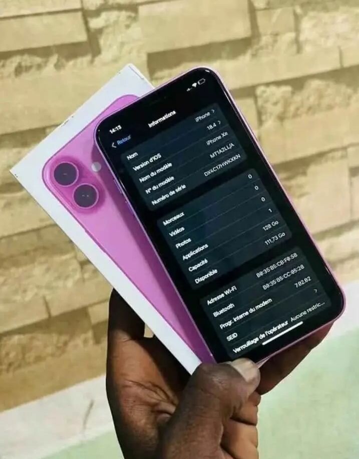 iPhone xr Rose Double Caméra