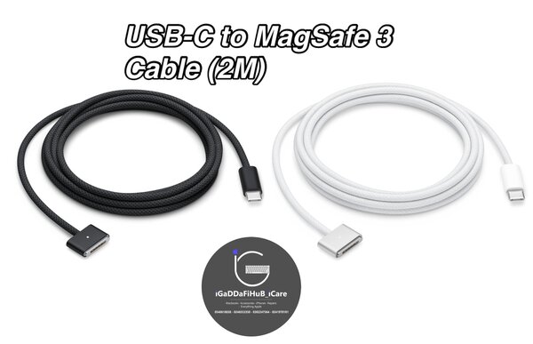 2M Magnetic Type C To MagSaf* 3 Charger Cable Cord