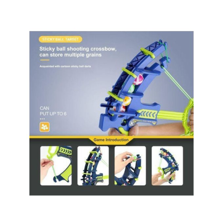 Arbalète à balles adhésives enfant
