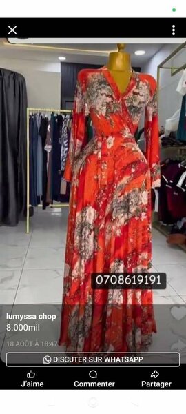 Robe longue élégante femme