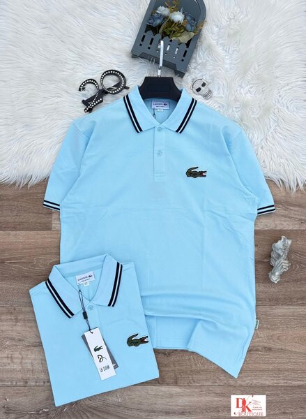 Polo bleu homme élégant