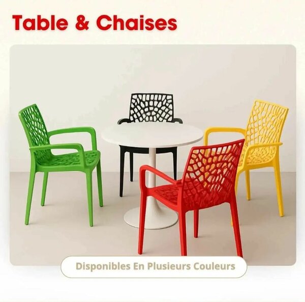 Ensemble Table et Chaises Extérieures