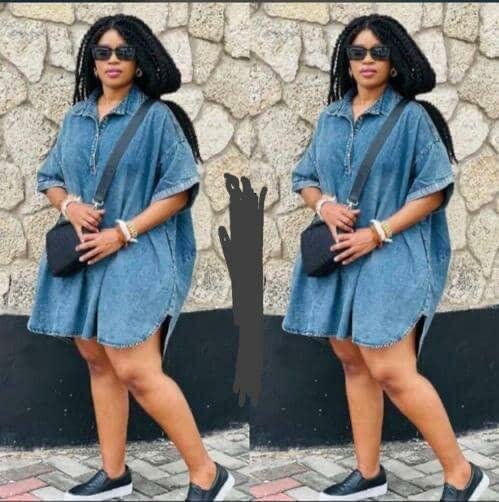 Robe en jean décontractée