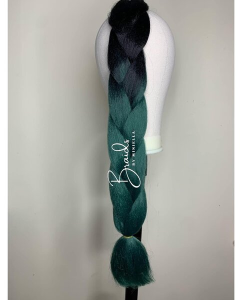Mèche à tresser Verte