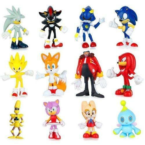 12 Figurines Sonic