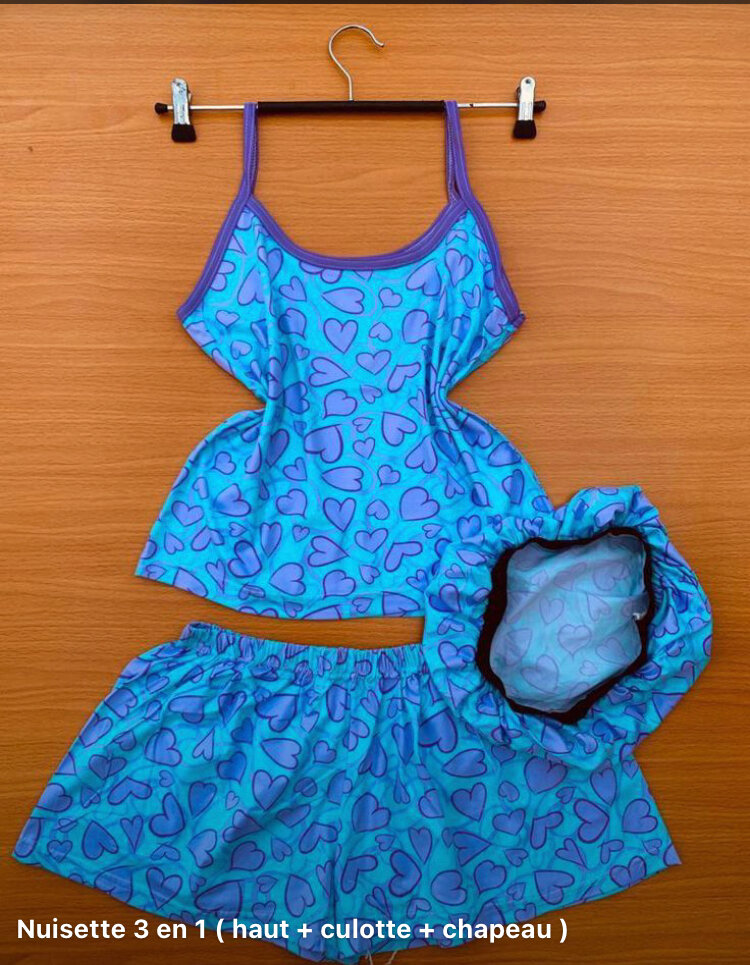 Ensemble nuit 3 en 1 coloré
