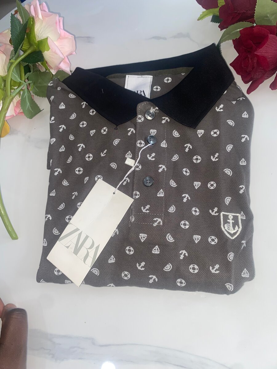 Polo Homme Imprimé Nautique