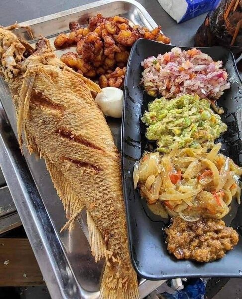 Attiéké poisson Sosso