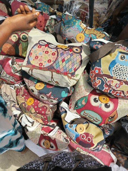 Sac en toile motif hibou