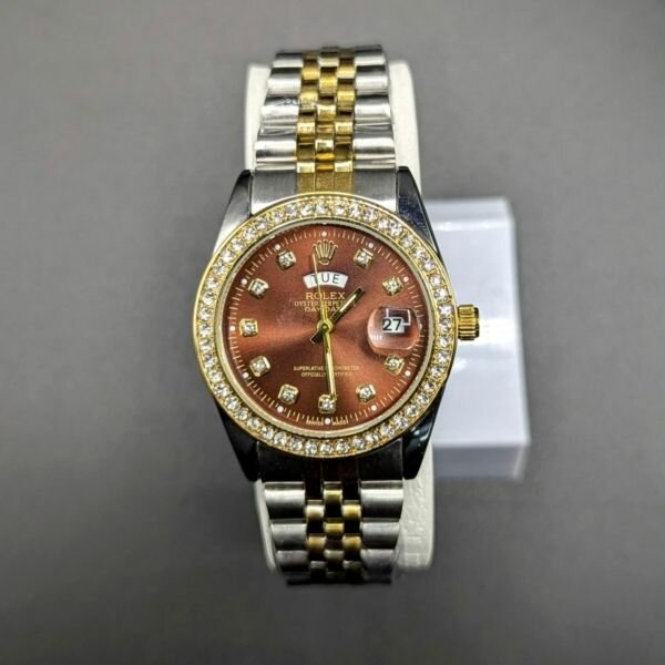 ROLEX STANELESS STEEL STONE DIAL & CASE