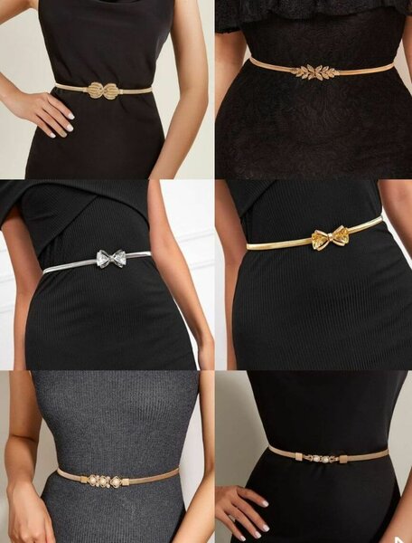 Ceinture Élastique Dorée Élégante