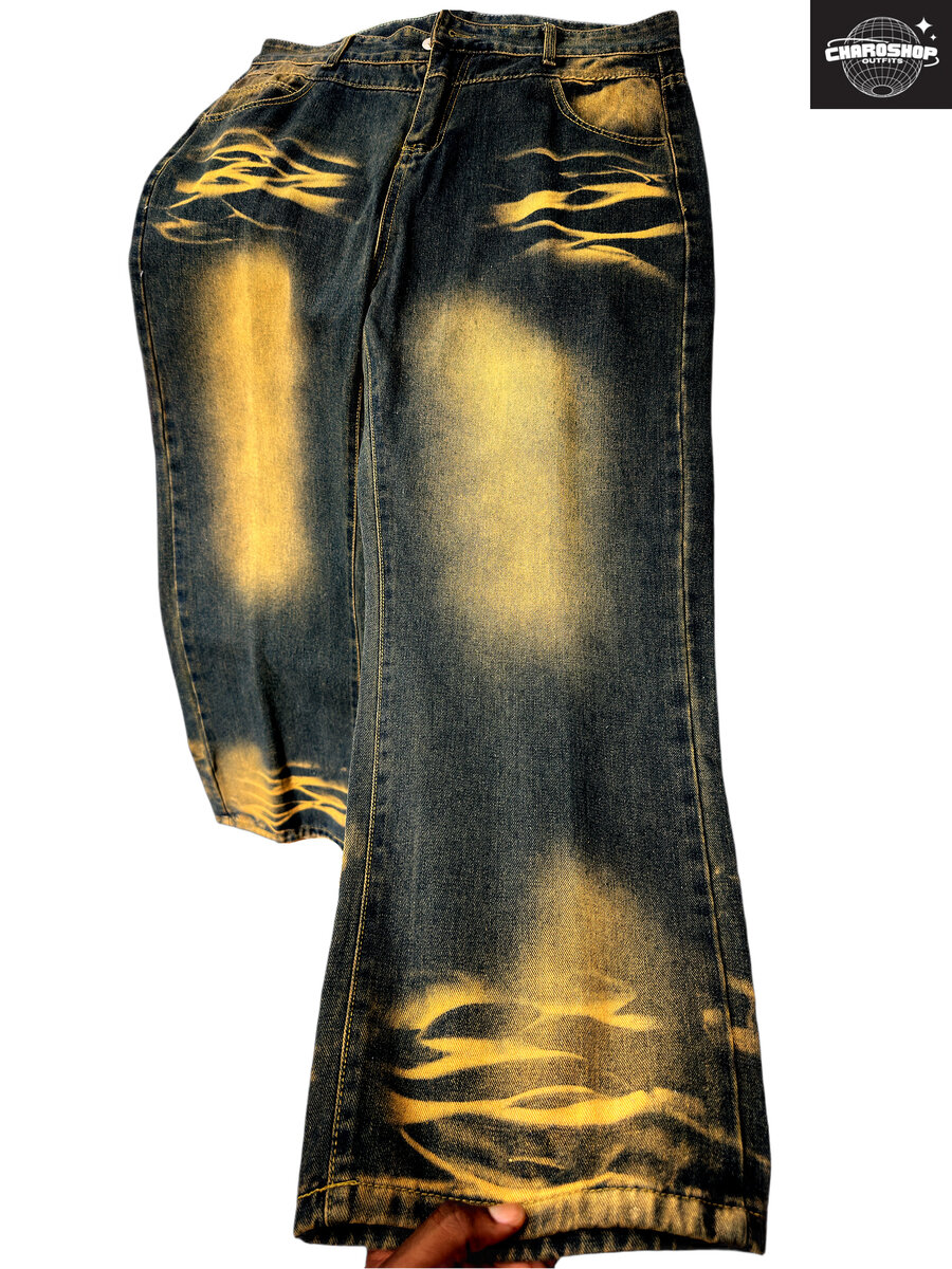 Jean Flamboyant Décontracté Homme