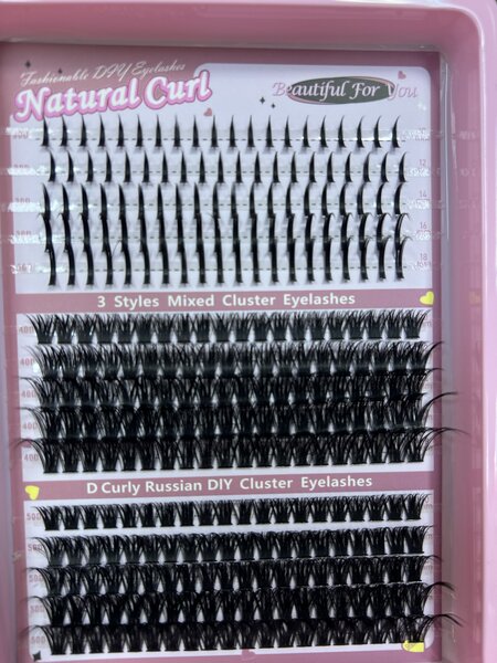Cils Postiches Naturels en Grappes - Russian Volume