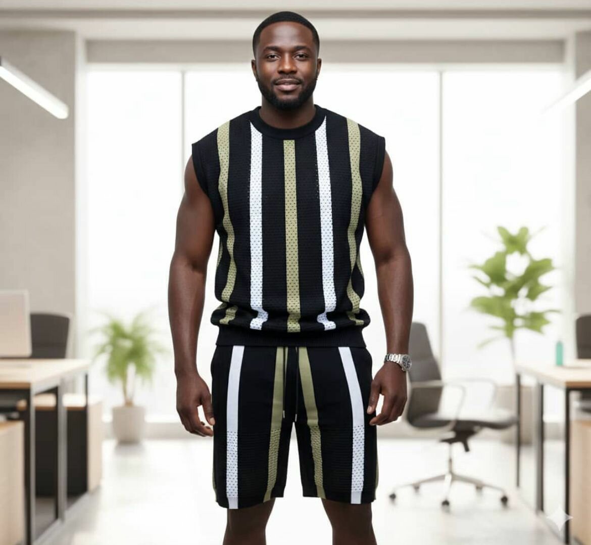 Ensemble Rayé Sportif Homme