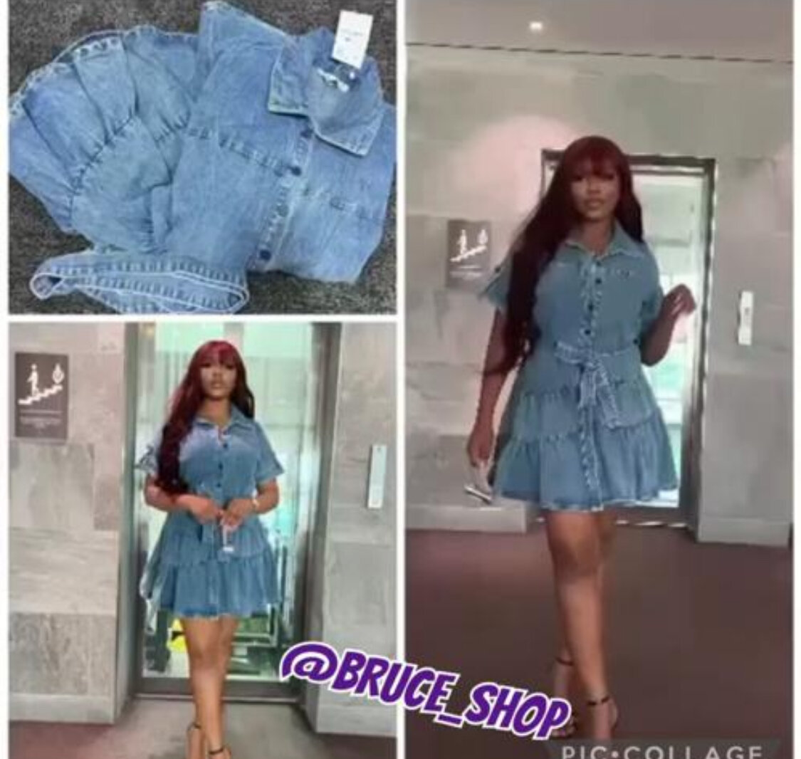 Robe Chemise en Jean Élégante