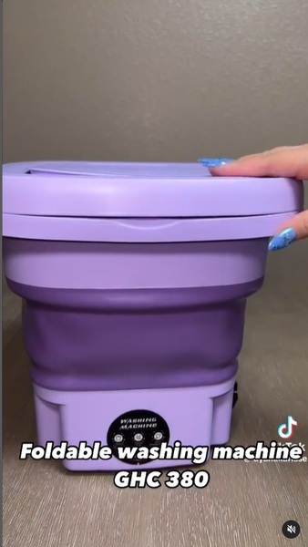 Foldable washing machine