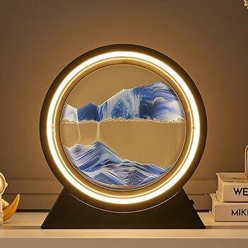 Lampe décorative à sable mouvant LED