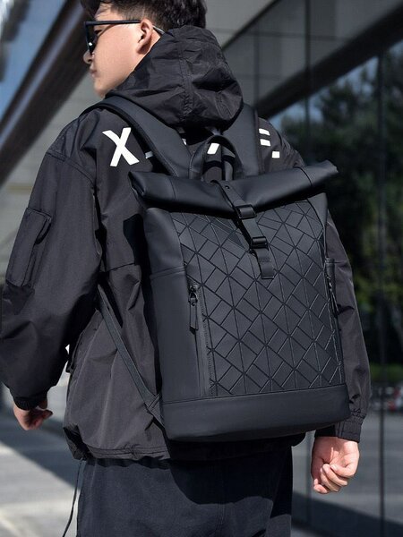 Quality leather travel laptop bag school backpack