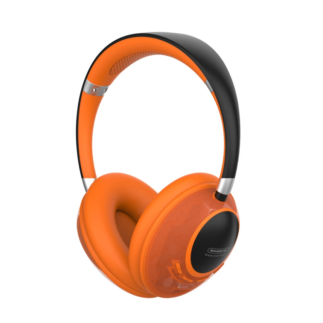 Casque Bluetooth stéréo orange