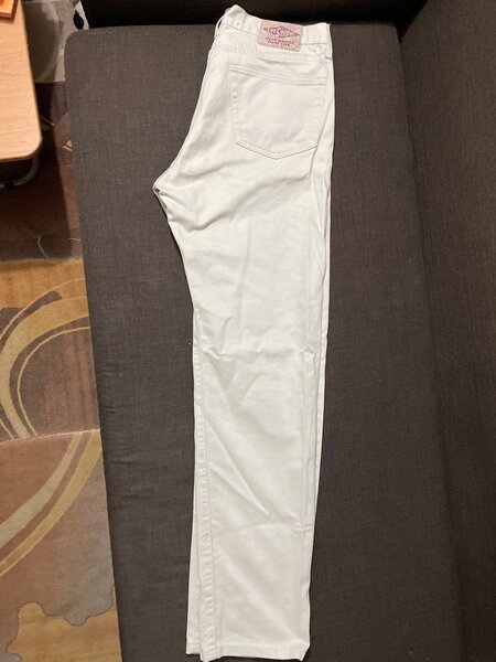 Jean blanc classique homme