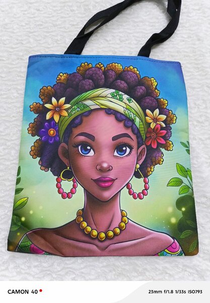 Sac cabas artistique coloré