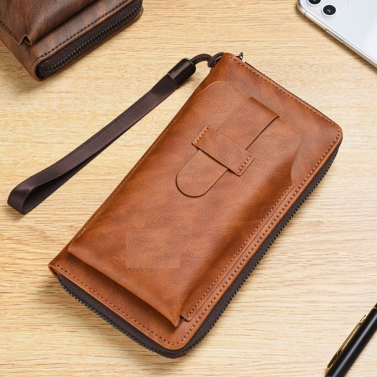 Cuir élégant homme