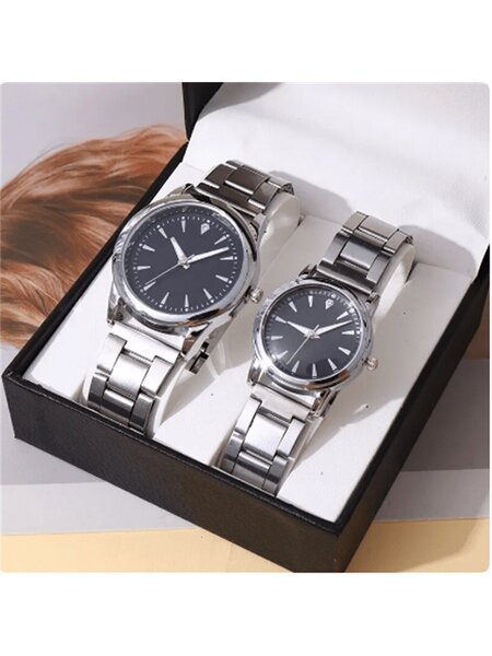 Montre couple en acier inoxydable