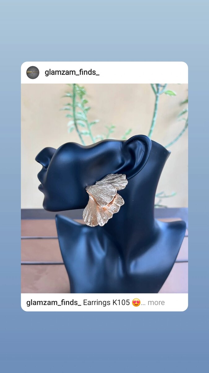 Earrings available ️