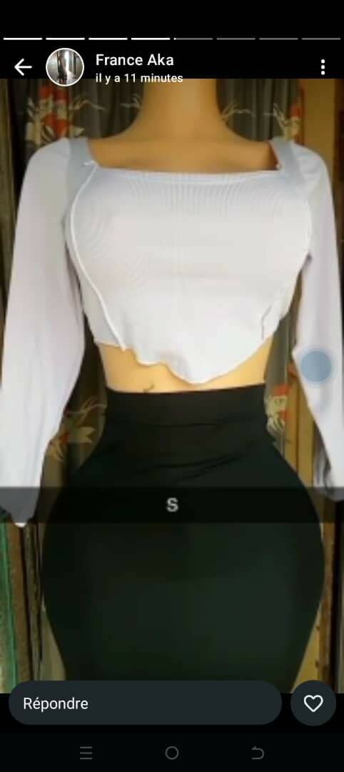 Ensemble jupe et hauts