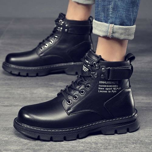 Bottes Montantes - Style Britannique - Noir