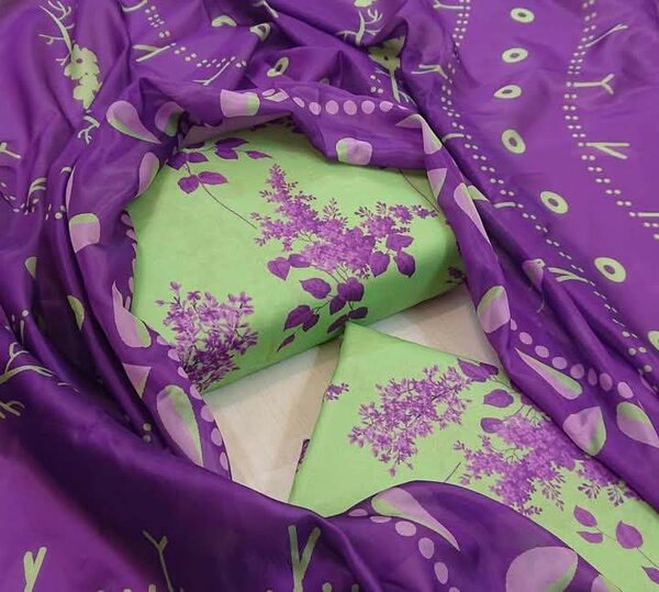 Printed lawn suit