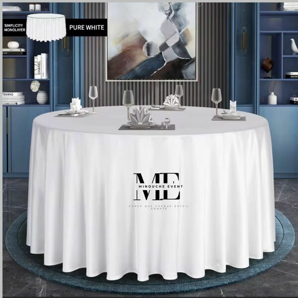 Nappe élégante de table ronde