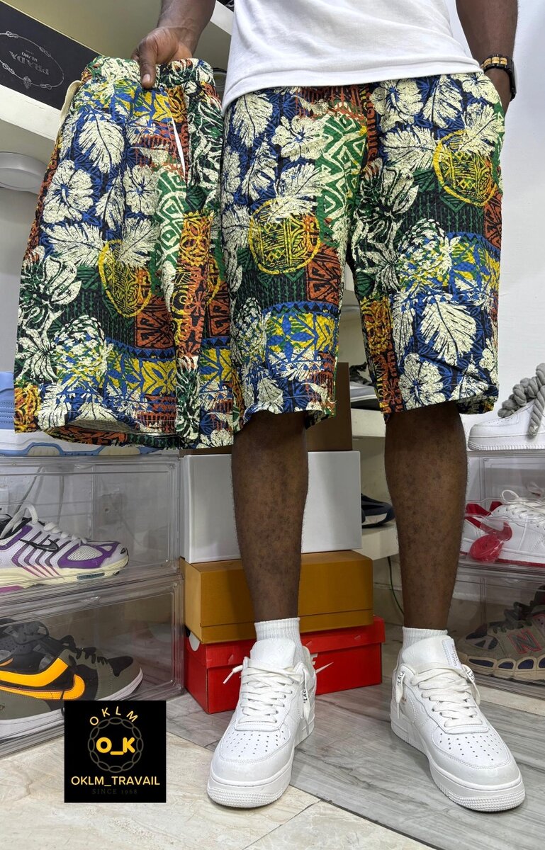 Shorts imprimés colorés été