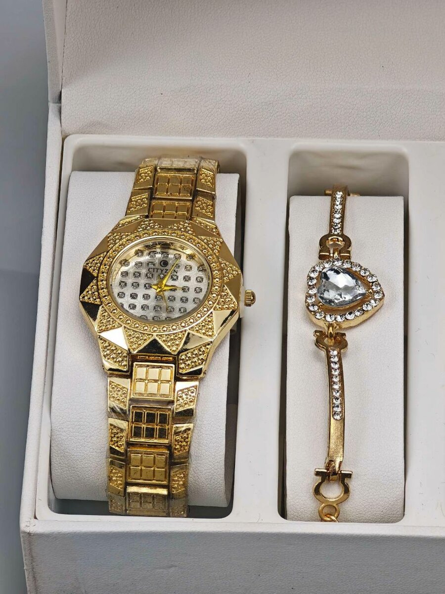 Ensemble Bijoux Doré de Luxe