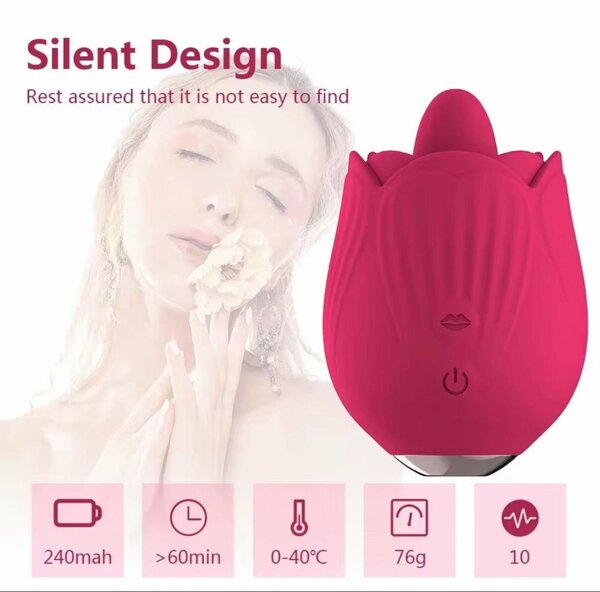 Tongue Licking Rose vibrator