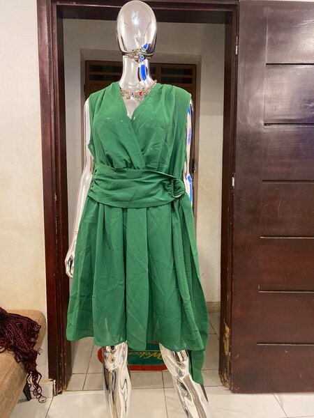 Robe verte pour femme chic