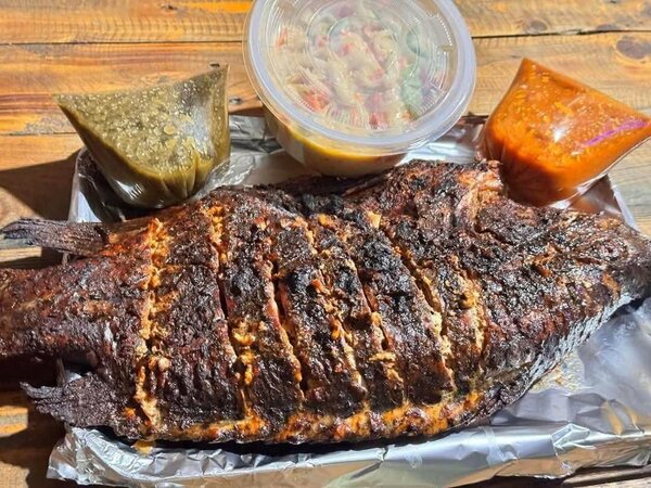 Poisson braisé + attiéké