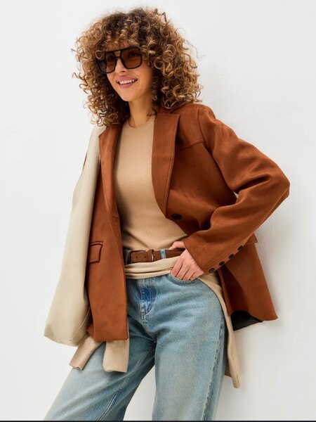 Пиджаки из эко-замши собственного производства