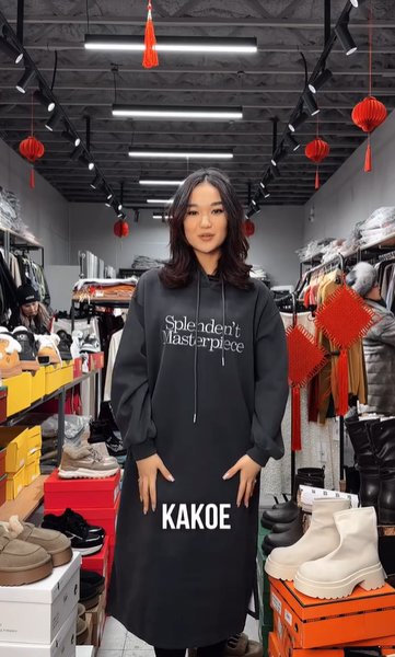 Спортивное платье с капюшоном!😍