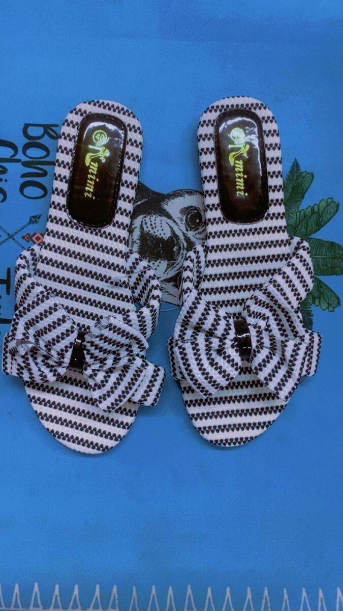 Mules en tissu à nœud élégant