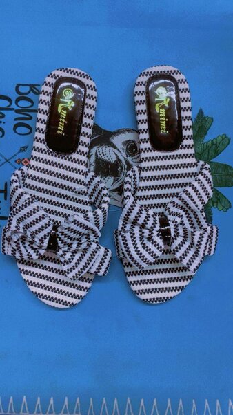 Mules en tissu à nœud élégant