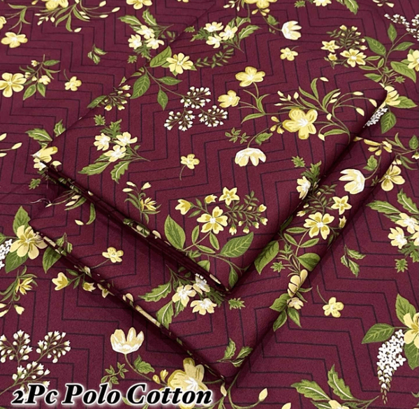 2pc polo cotton suit
