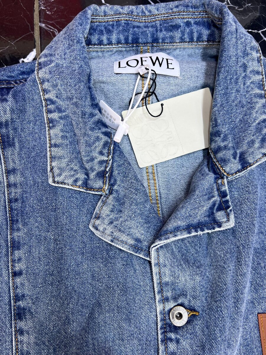 Veste en jean bleu unisexe