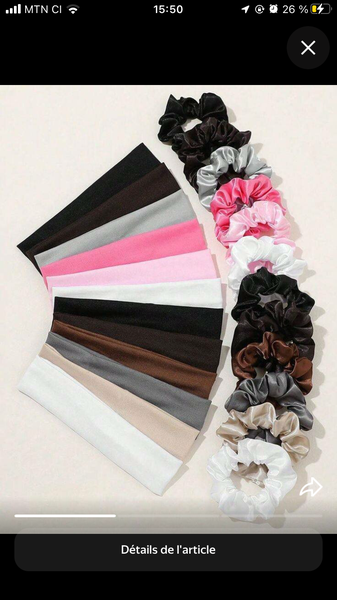 Ensemble chouchou et bandeau