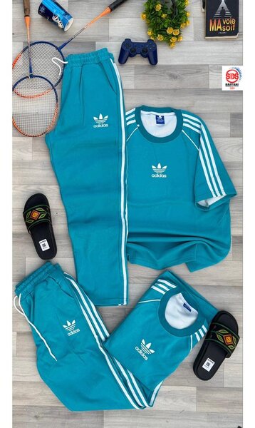 Ensemble survêtement Adidas bleu turquoise