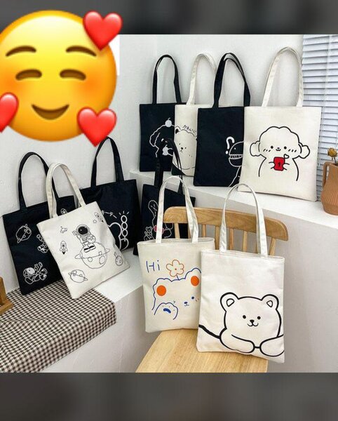 Jumpers sweaters and tote bags